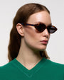 Clara / Havana Acetate & Grey Solid Lens - Shade Files