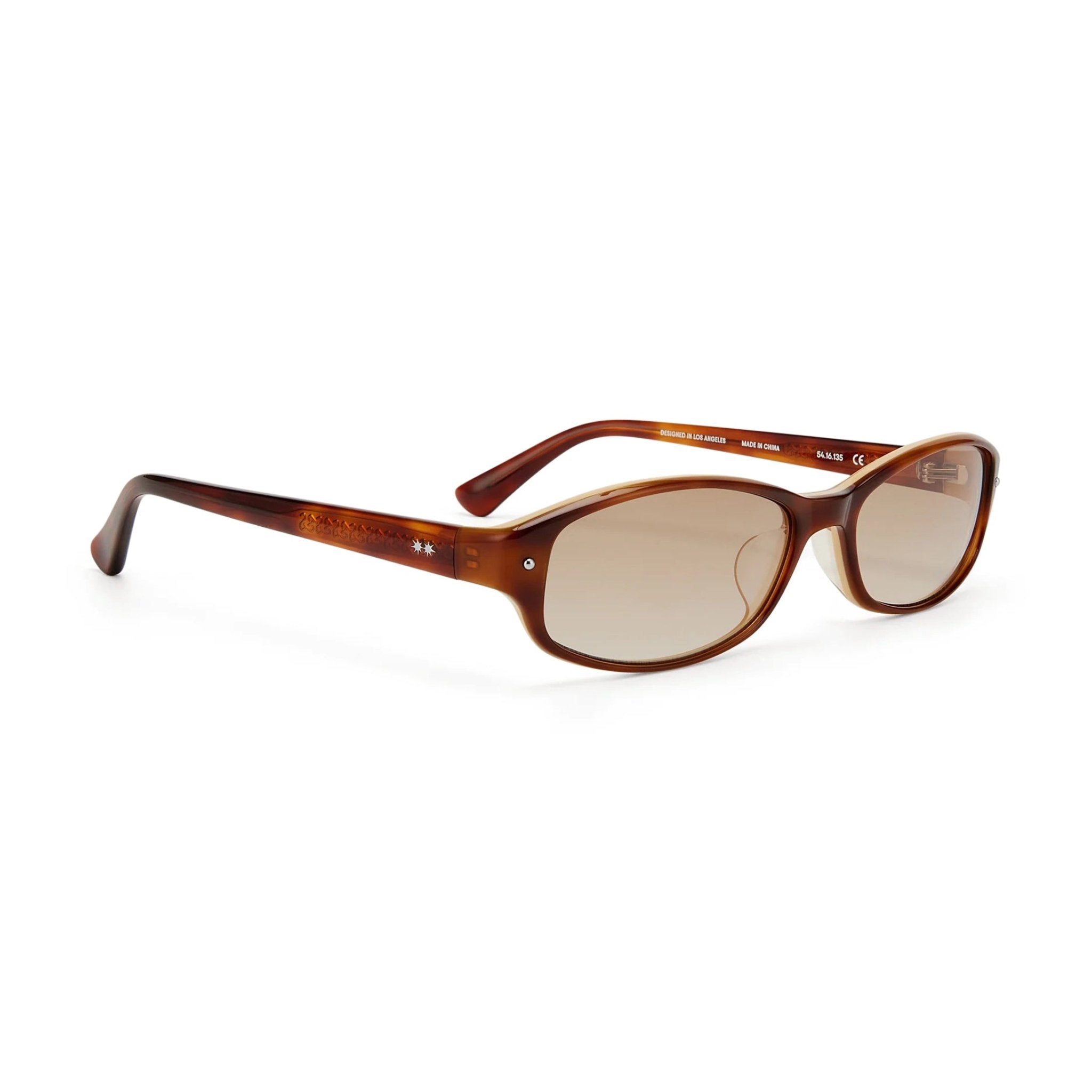 Bonnie Clyde | Coco | Layered Brown & Brown Lens Sunglasses