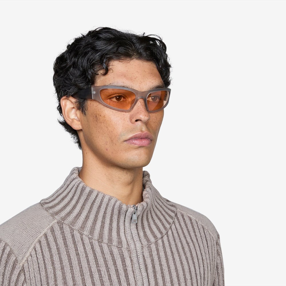 Crow / Matt Grey & Orange Solid Lens - Shade Files