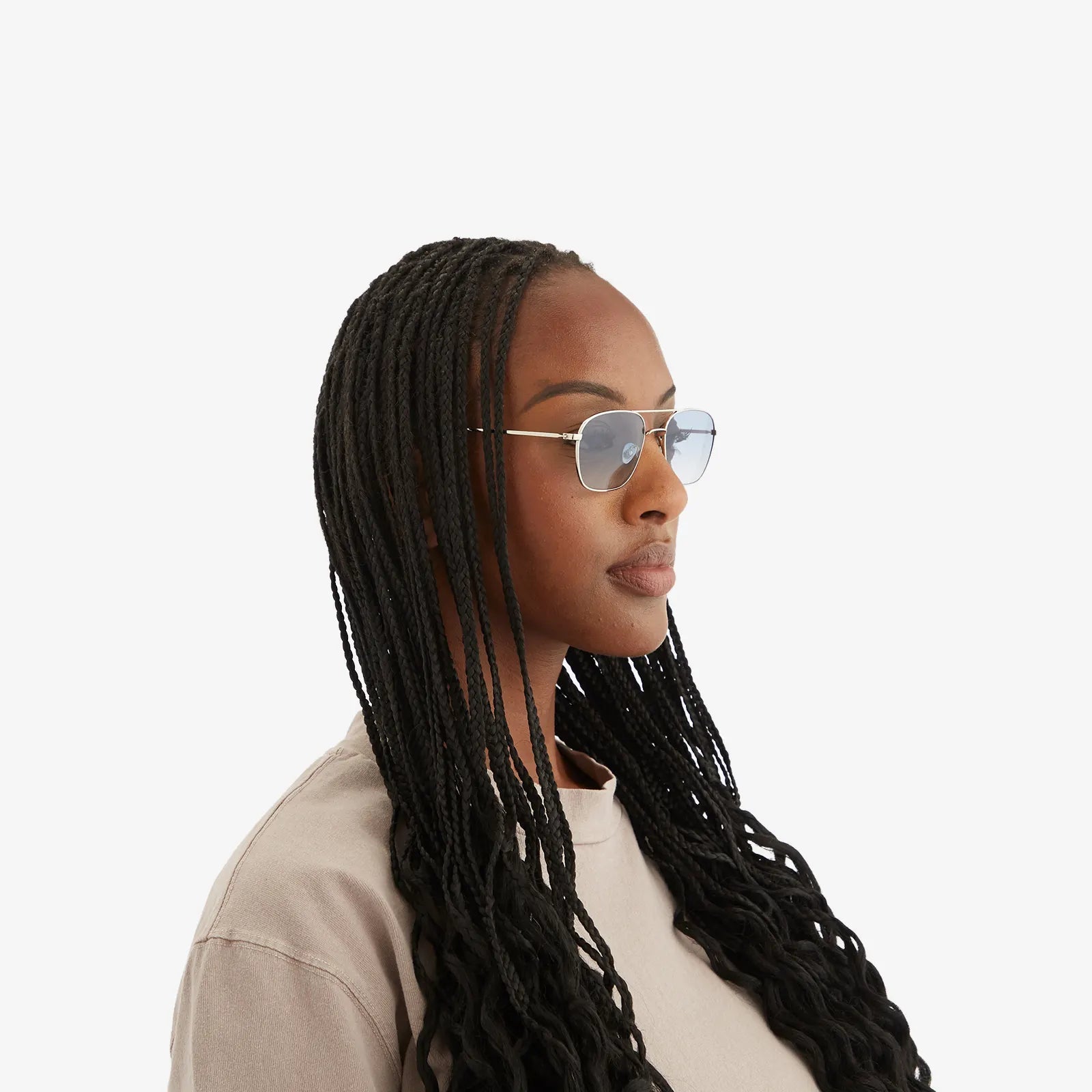 Dion / Silver Metal & Blue Gradient Lens - Shade Files