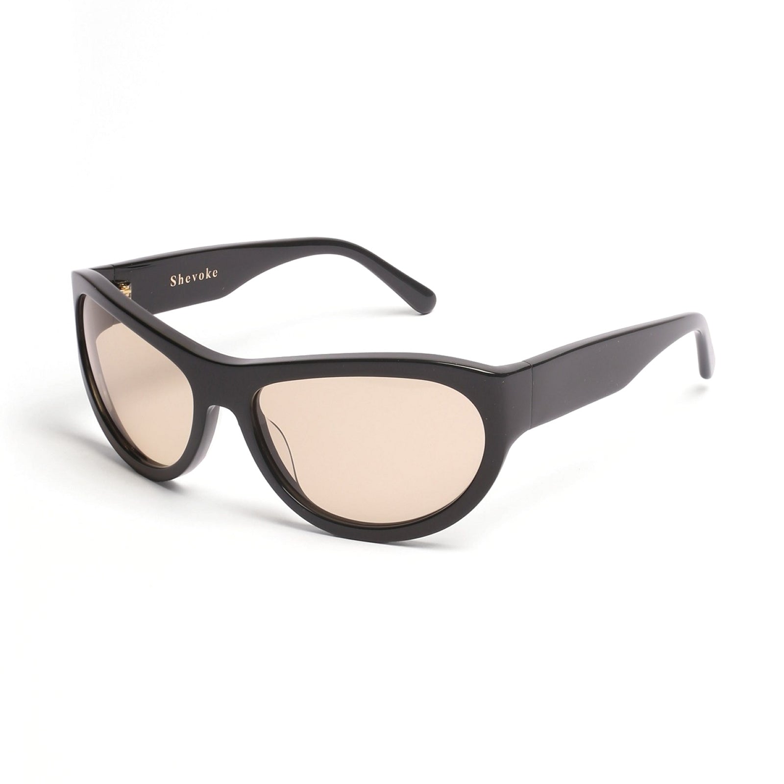 Bergi / Black & Light Brown Lens
