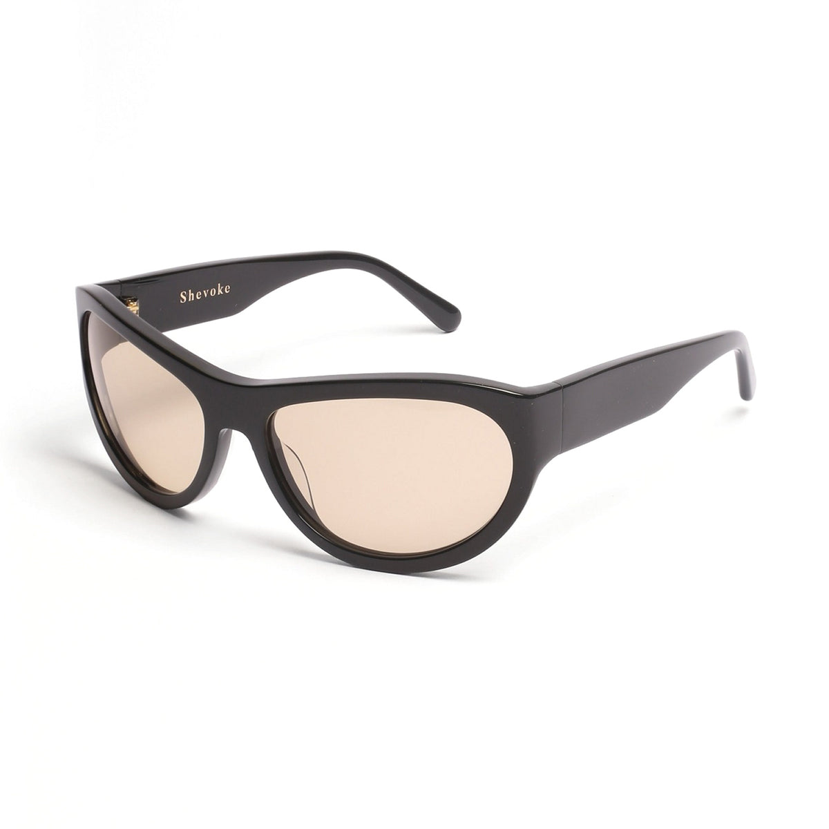 Bergi / Black & Light Brown Lens