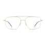 Eddie Optical / White Gold Metal & Blue - Light Lens - Shade Files