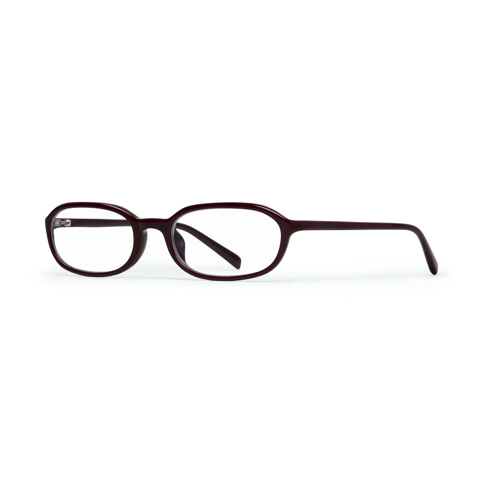 Edith Optical / Burgundy Acetate & Clear Lens - Shade Files