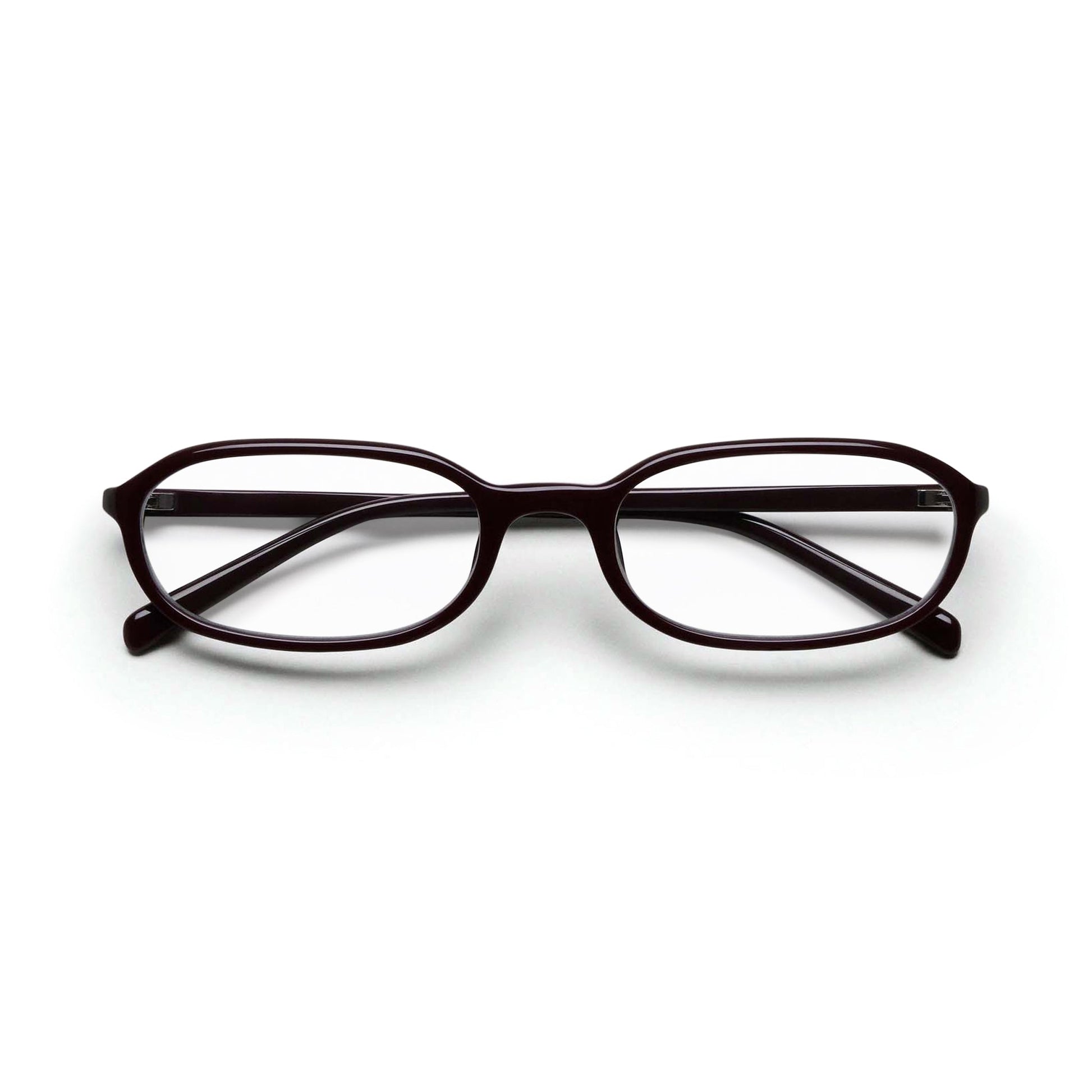 Edith Optical / Burgundy Acetate & Clear Lens - Shade Files