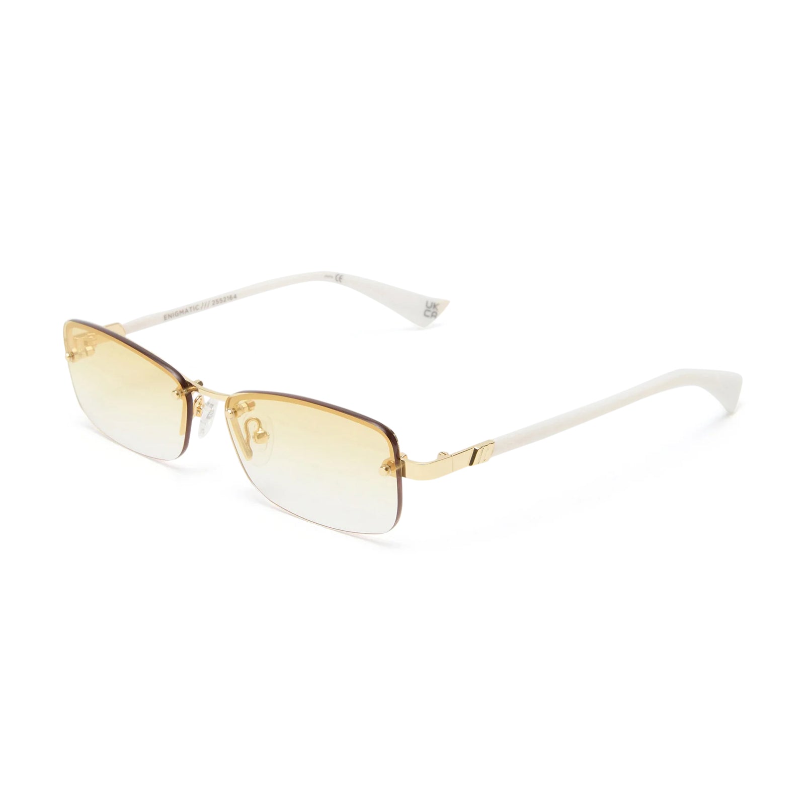 Enigmatic / Gold Ivory & Tan Gradient Flash Mirrored Lens - Shade Files