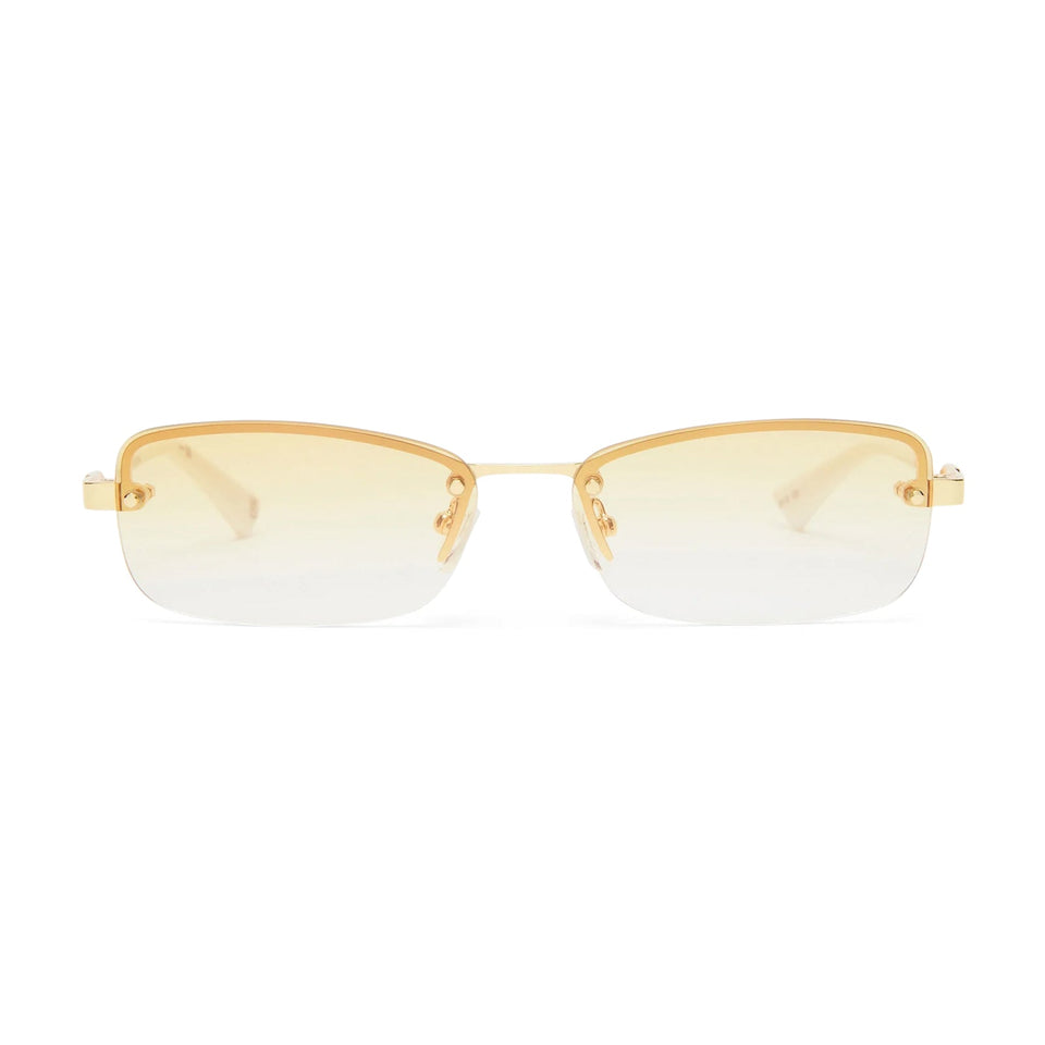 Enigmatic / Gold Ivory & Tan Gradient Flash Mirrored Lens