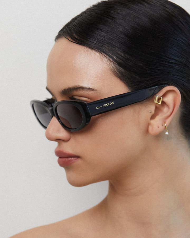 Evie / Black Acetate & Grey Lens - Shade Files