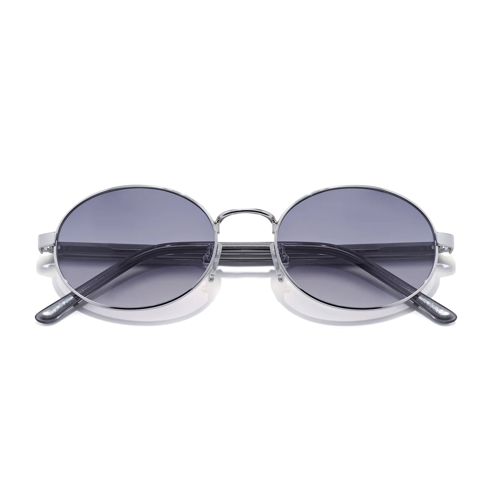 Finch / Polished Silver & Charcoal Lens - Shade Files