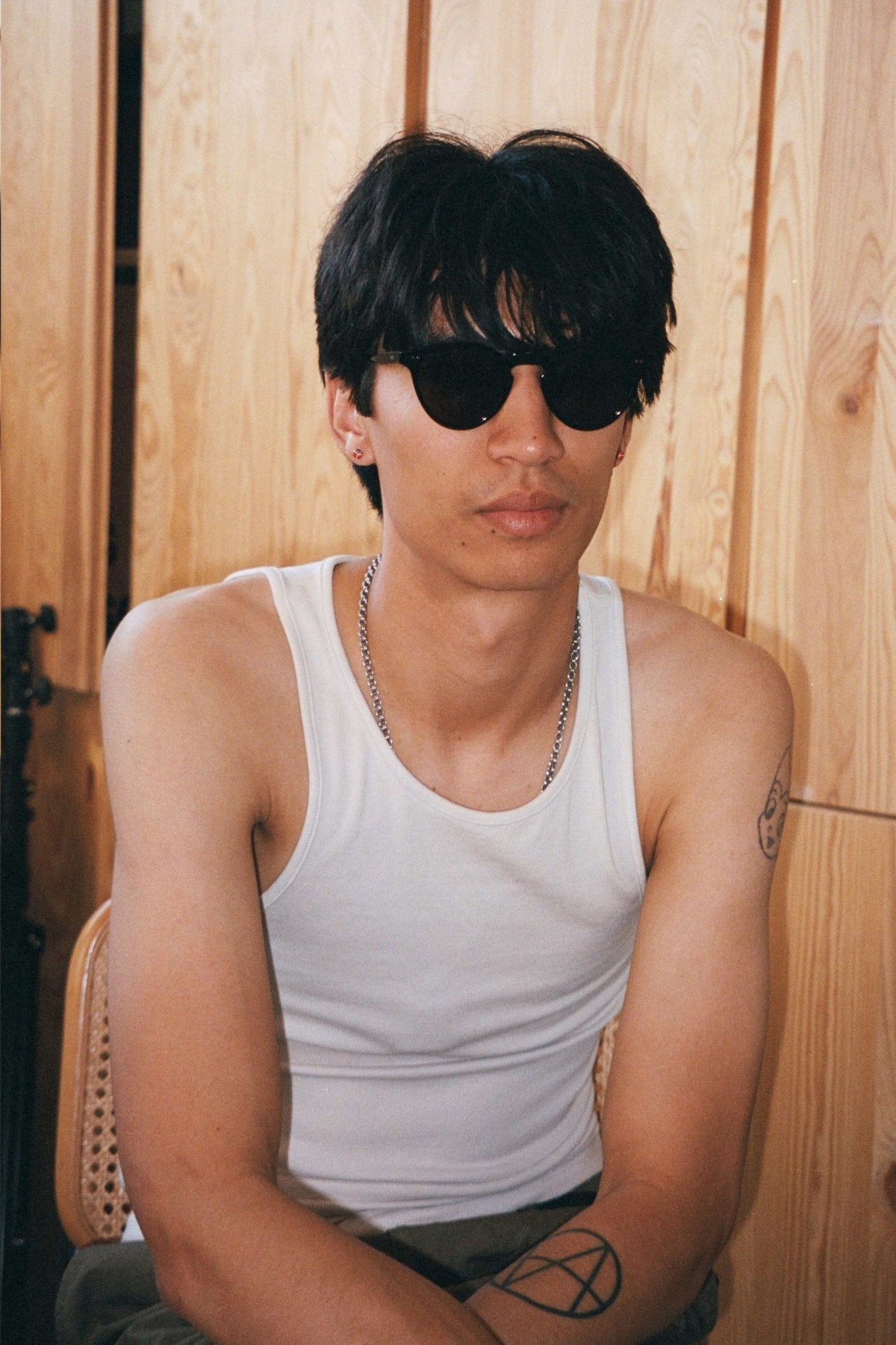 Forest / Black Acetate & Green Solid Lens - Shade Files