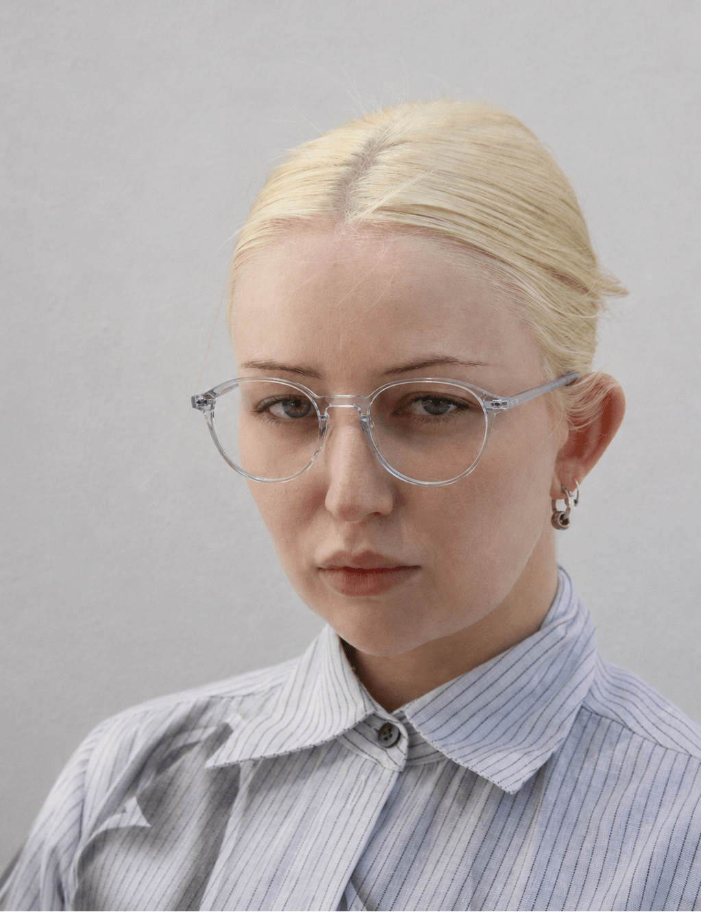 Frank Optical / Grey Smoke Acetate and Metal & Clear Lens - Shade Files