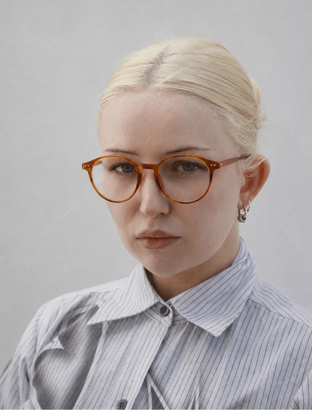 Frank Optical / Honey Tortoise Acetate & Clear Lens - Shade Files