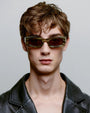 Frida / Striped Horn & Brown Lens - Shade Files