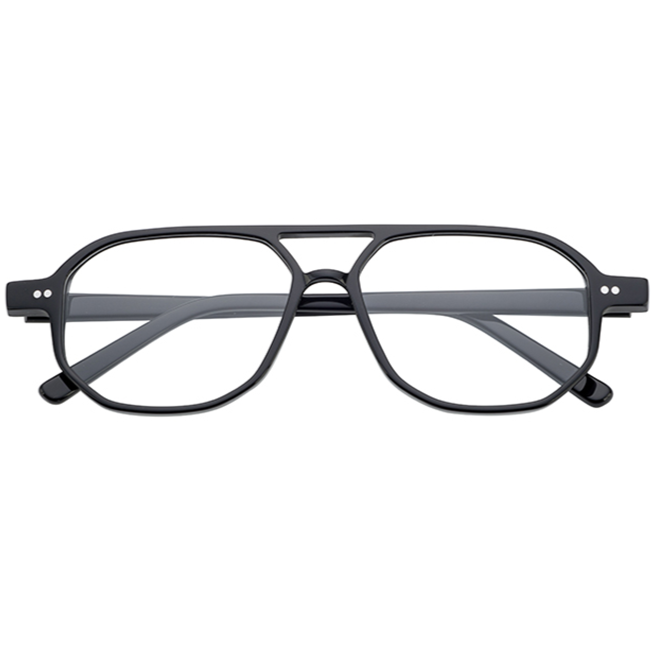 Walid Optical / Black Acetate & Prescription Lens