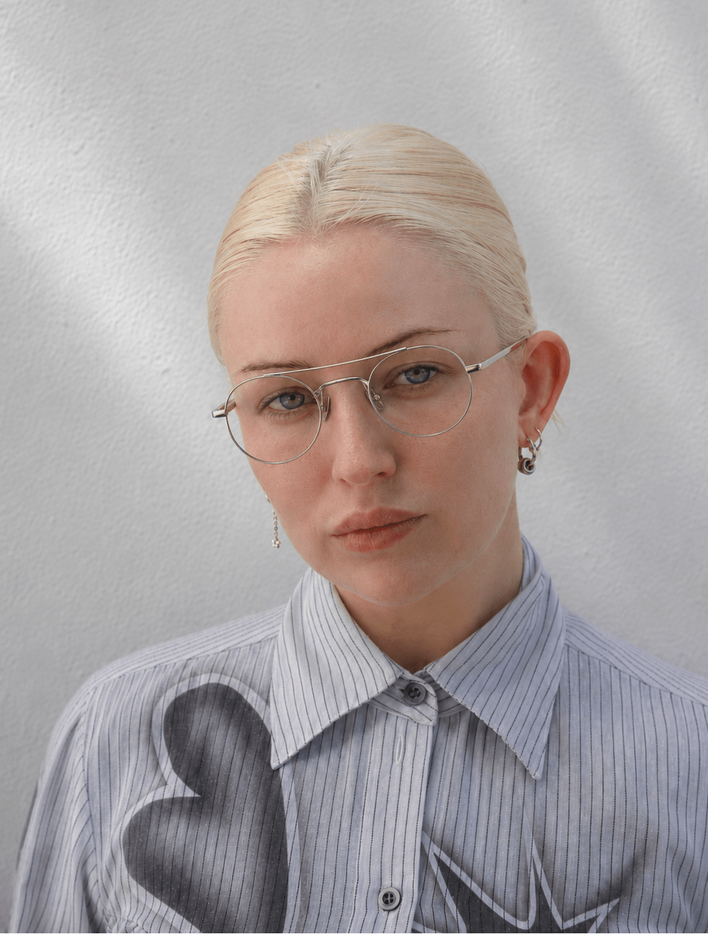 Gloria Optical / Silver Metal & Clear Lens - Shade Files