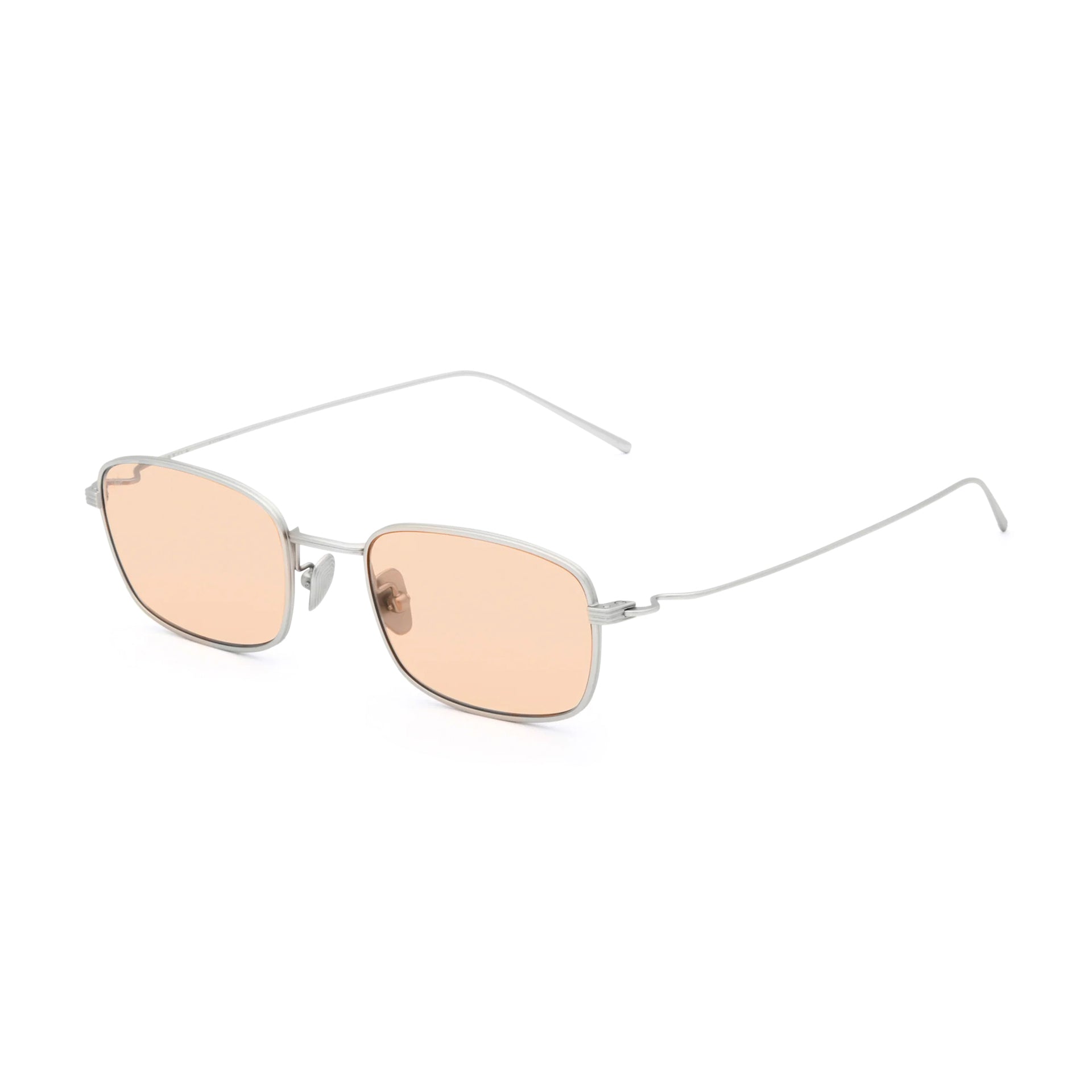 Grace / Matte Silver Titanium & Apricot Lens - Shade Files