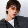 Grace / Matte Silver Titanium & Apricot Lens - Shade Files