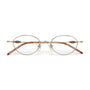 Heirloom Optical / Gold Dark Brown Titanium & Blue - Light Lens - Shade Files