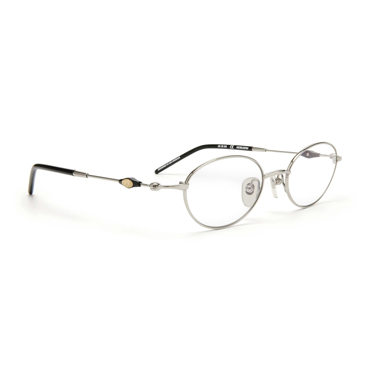 Heirloom Optical / Silver Black Titanium & Blue-Light Lens - Shade Files