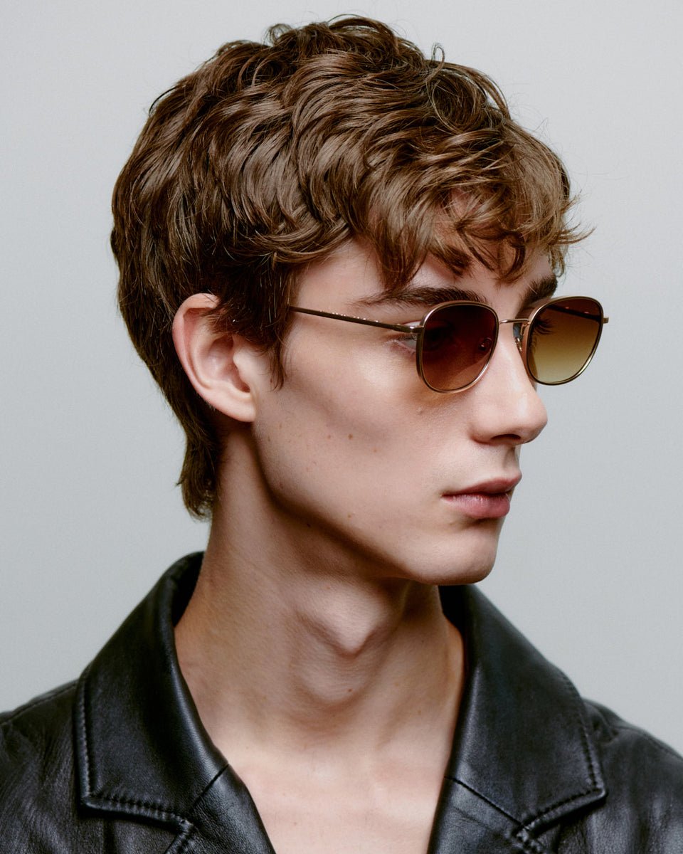 Hello / Matte Gold & Brown Gradient Lens - Shade Files