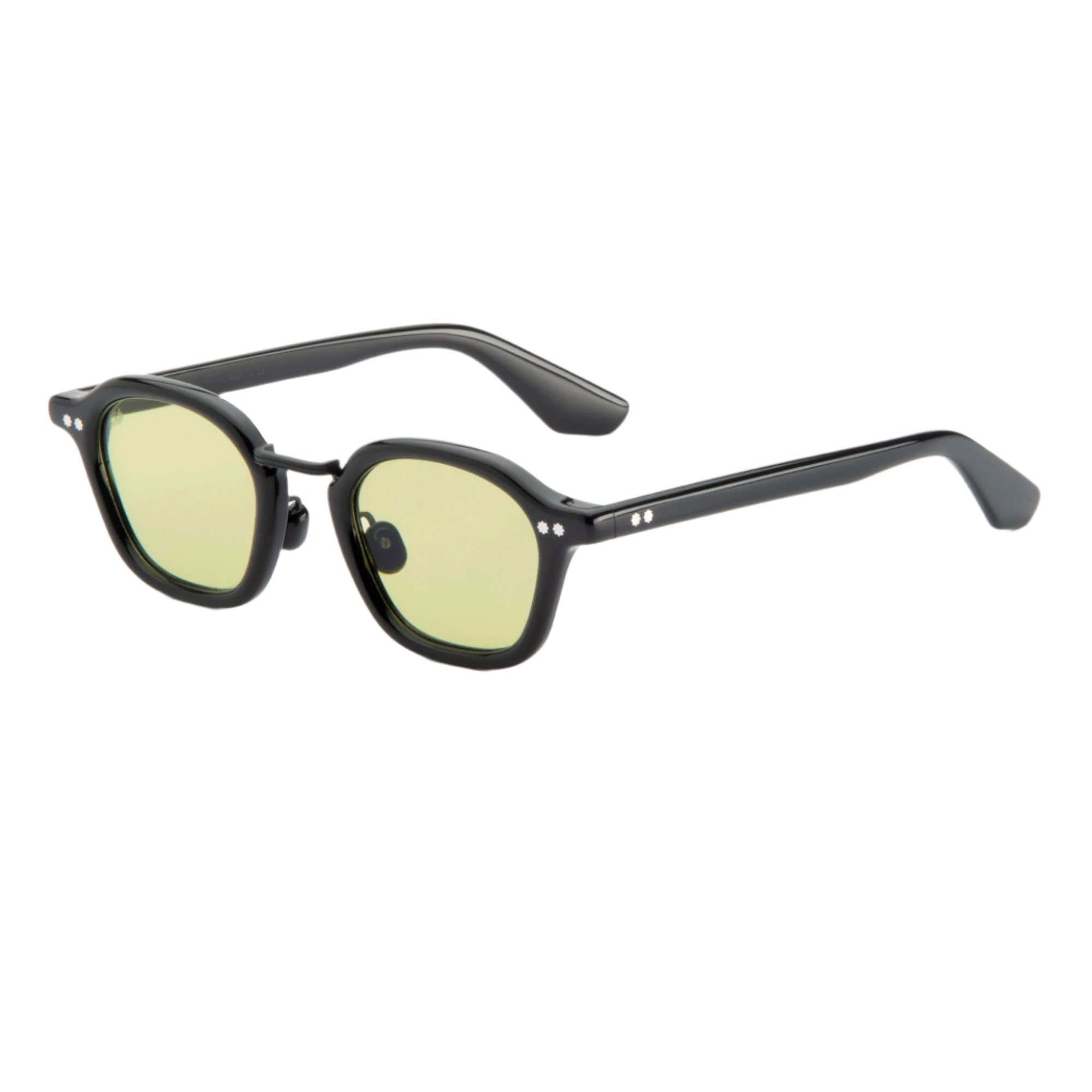 Iris / Black Acetate & Light Green Lens - Shade Files