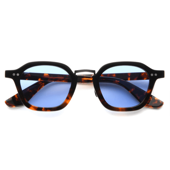 Iris / Black Tortoise Acetate & Blue Lens - Shade Files