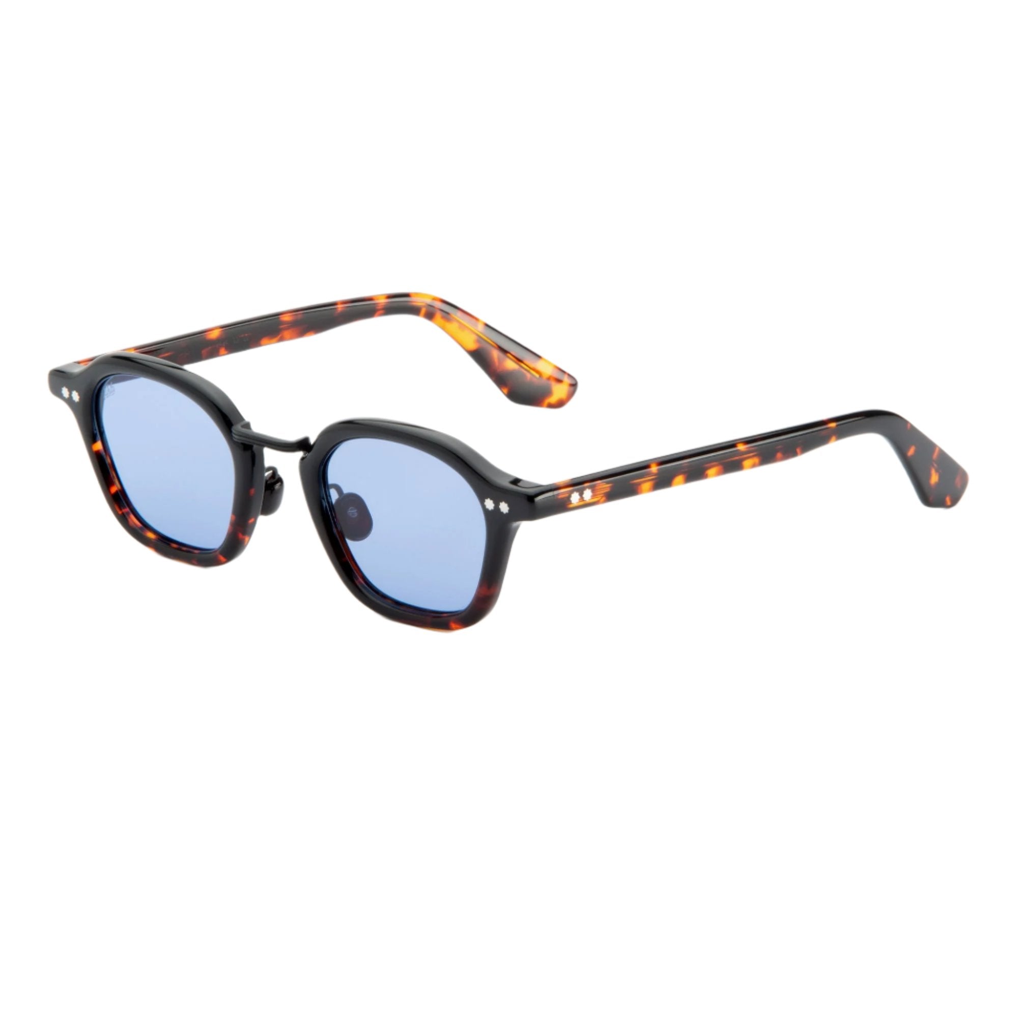 Iris / Black Tortoise Acetate & Blue Lens - Shade Files