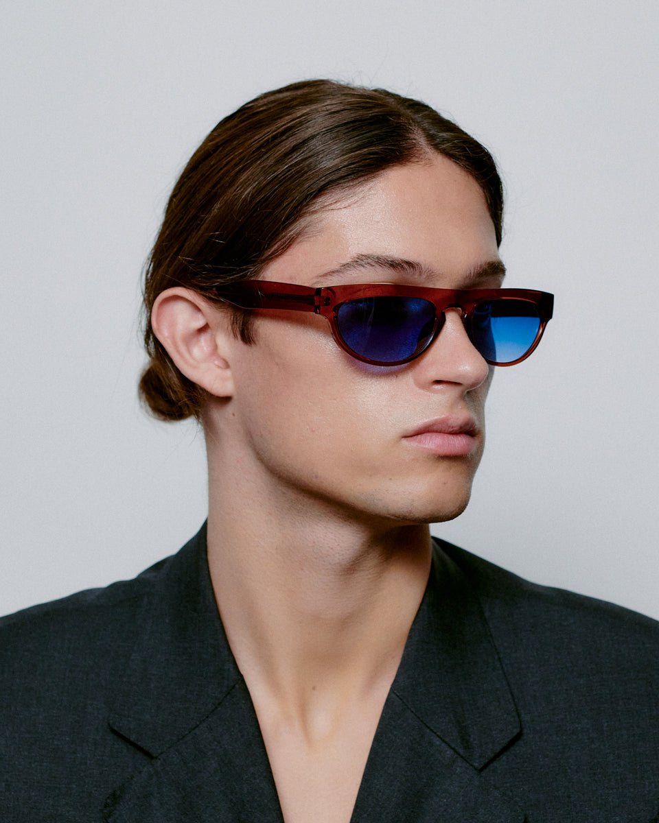 Jake / Brown Transparent & Blue Lens - Shade Files