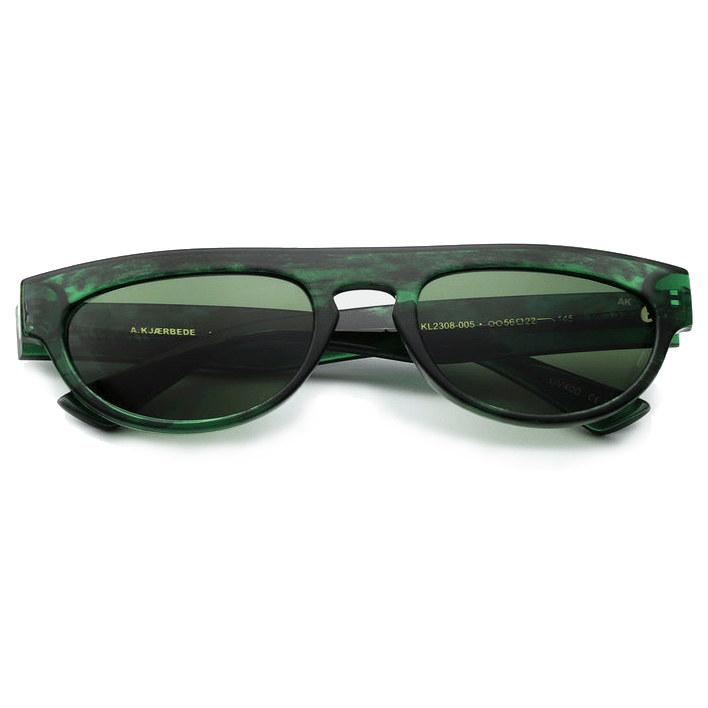 Jake / Green Marble Transparent & Graphite Green Lens - Shade Files