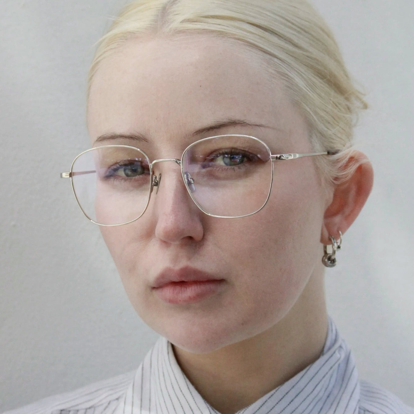 Jan Optical / Silver Metal & Prescription Lens - Shade Files