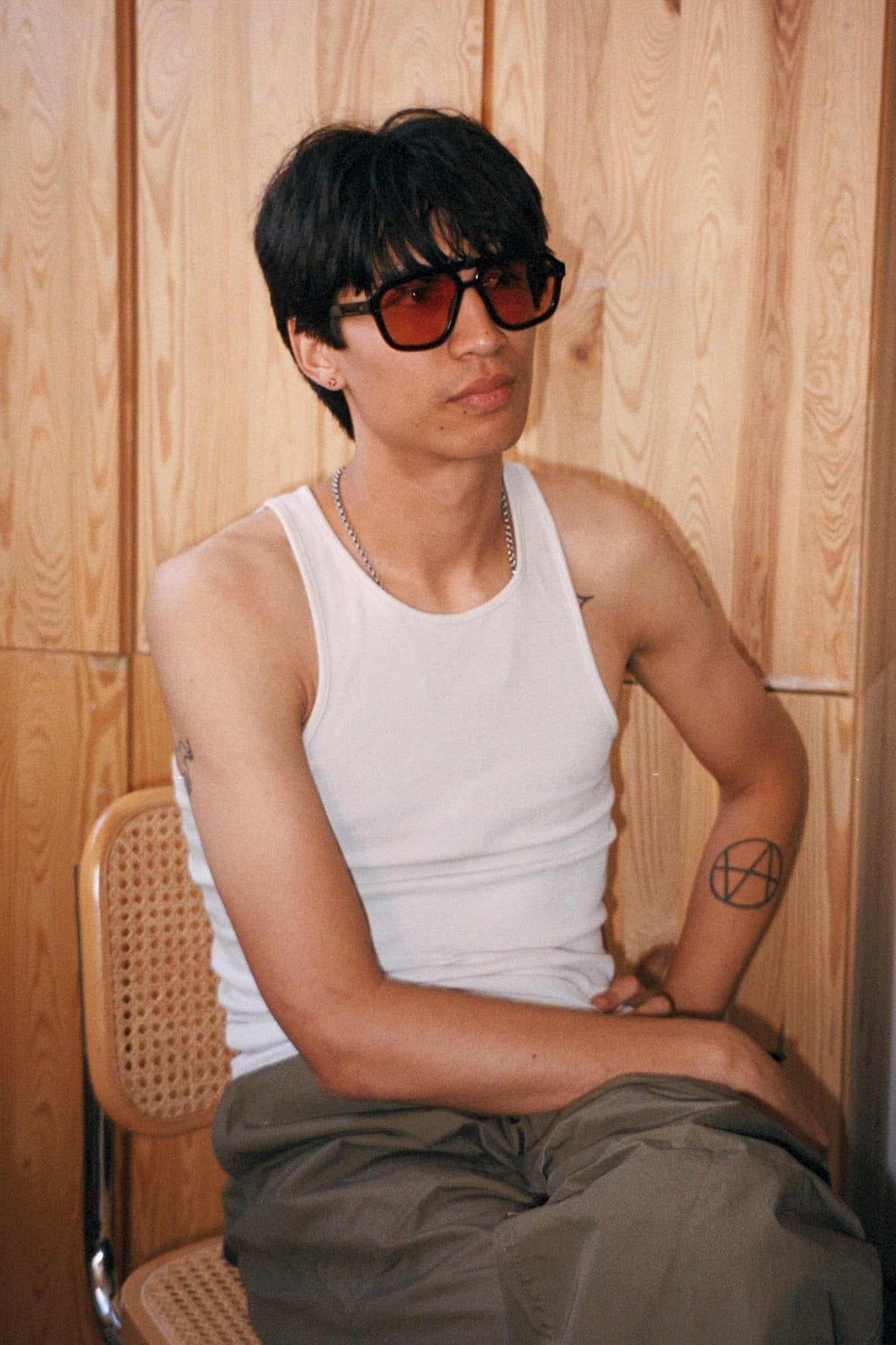 Jet / Black Acetate & Orange Lens - Shade Files