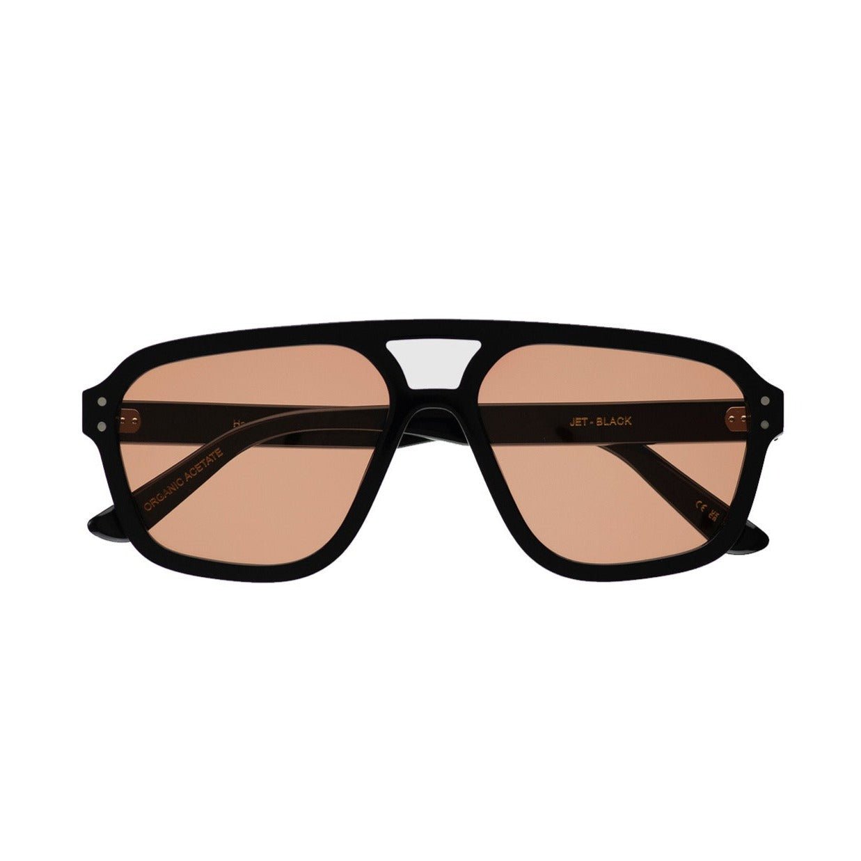 Jet / Black Acetate & Orange Lens - Shade Files