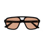 Jet / Black Acetate & Orange Lens - Shade Files