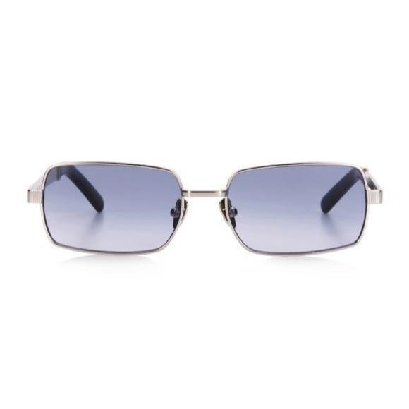 X Jordan Simek / Mile High / Silver Metal & Blue Lens