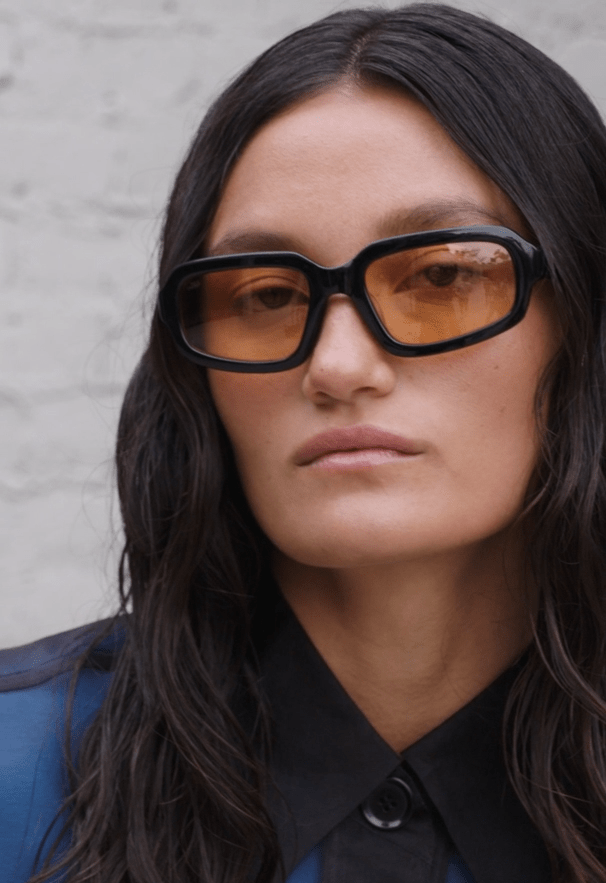 Jupiter / Black Acetate & Orange Lens - Shade Files