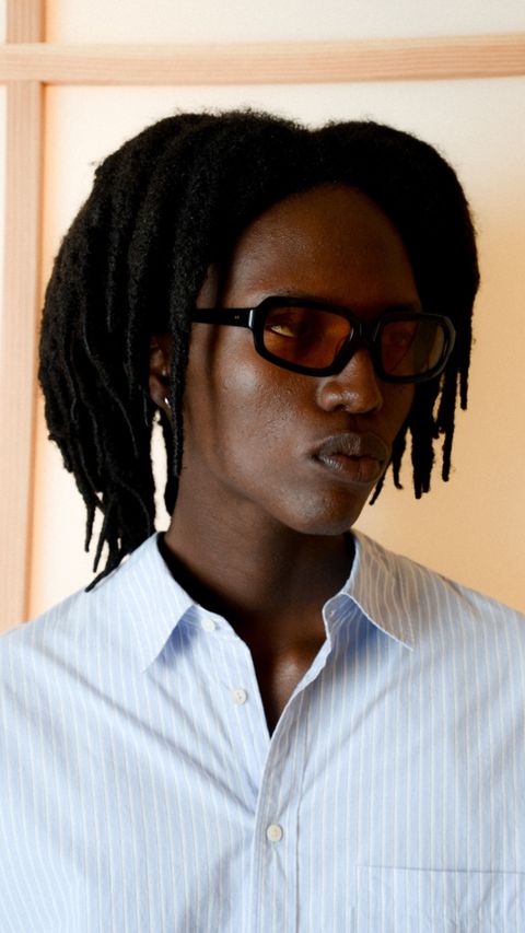 Jupiter / Black Acetate & Orange Lens - Shade Files