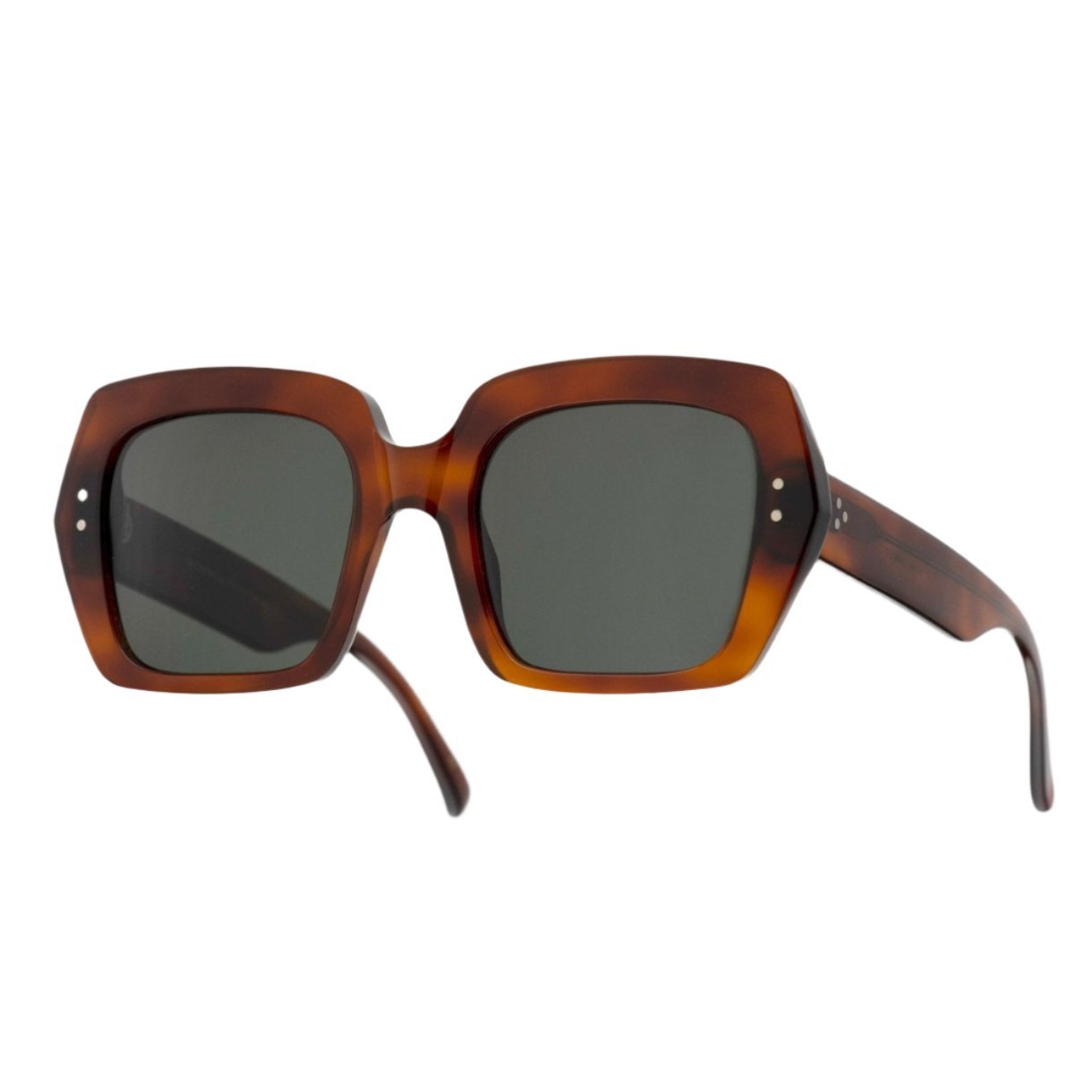 Kaia / Amber Acetate & Green Solid Lens - Shade Files