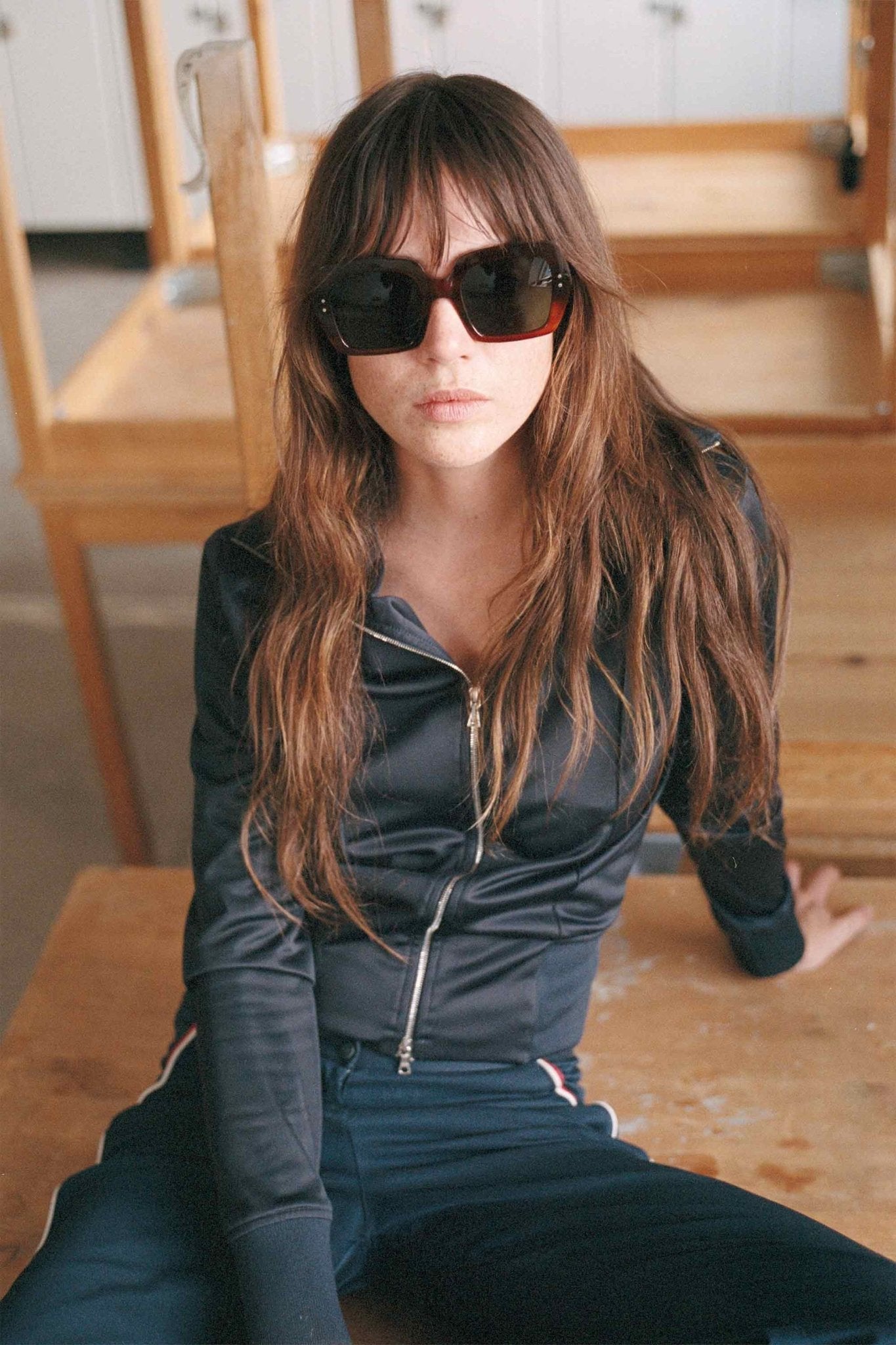 Kaia / Amber Acetate & Green Solid Lens - Shade Files