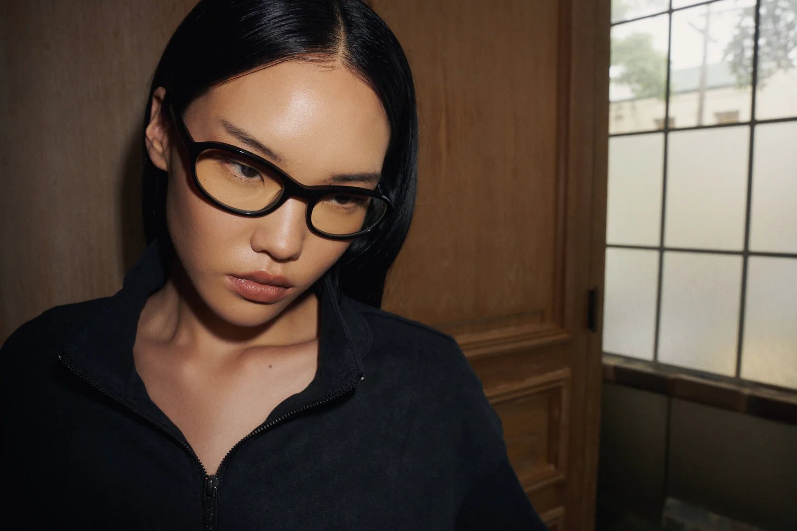 Kebe / Black Acetate & Blue - Light Lens - Shade Files