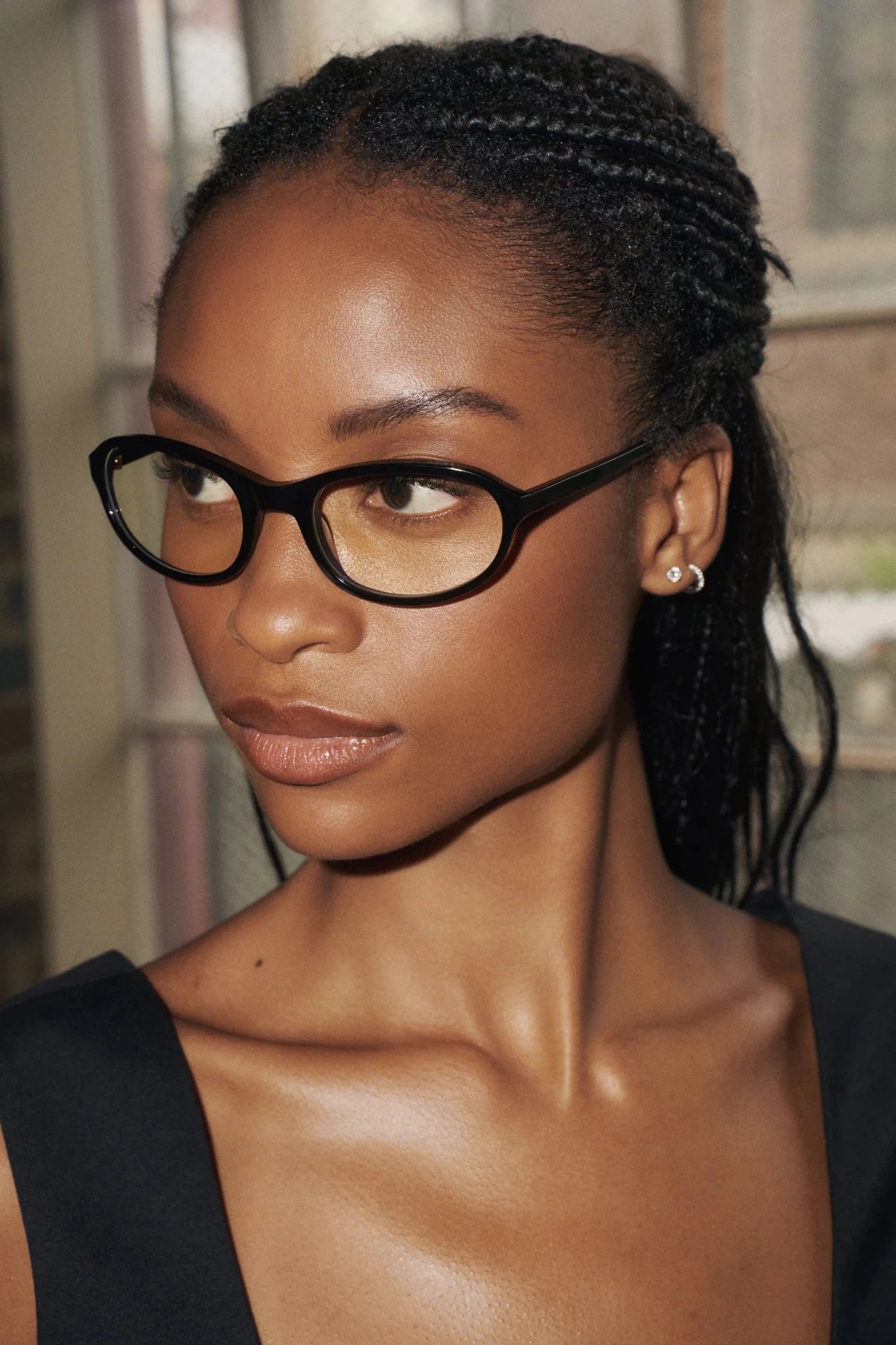 Kebe / Black Acetate & Blue - Light Lens - Shade Files
