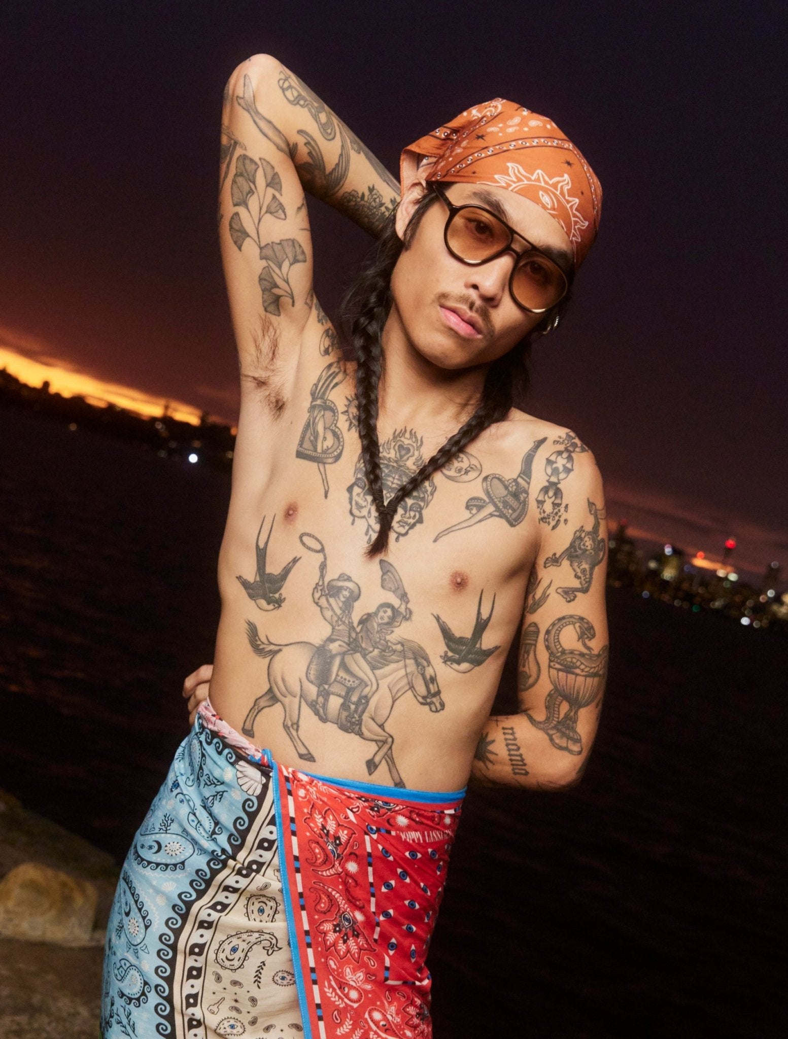 Koenji / Black Acetate & Gold Lens - Shade Files