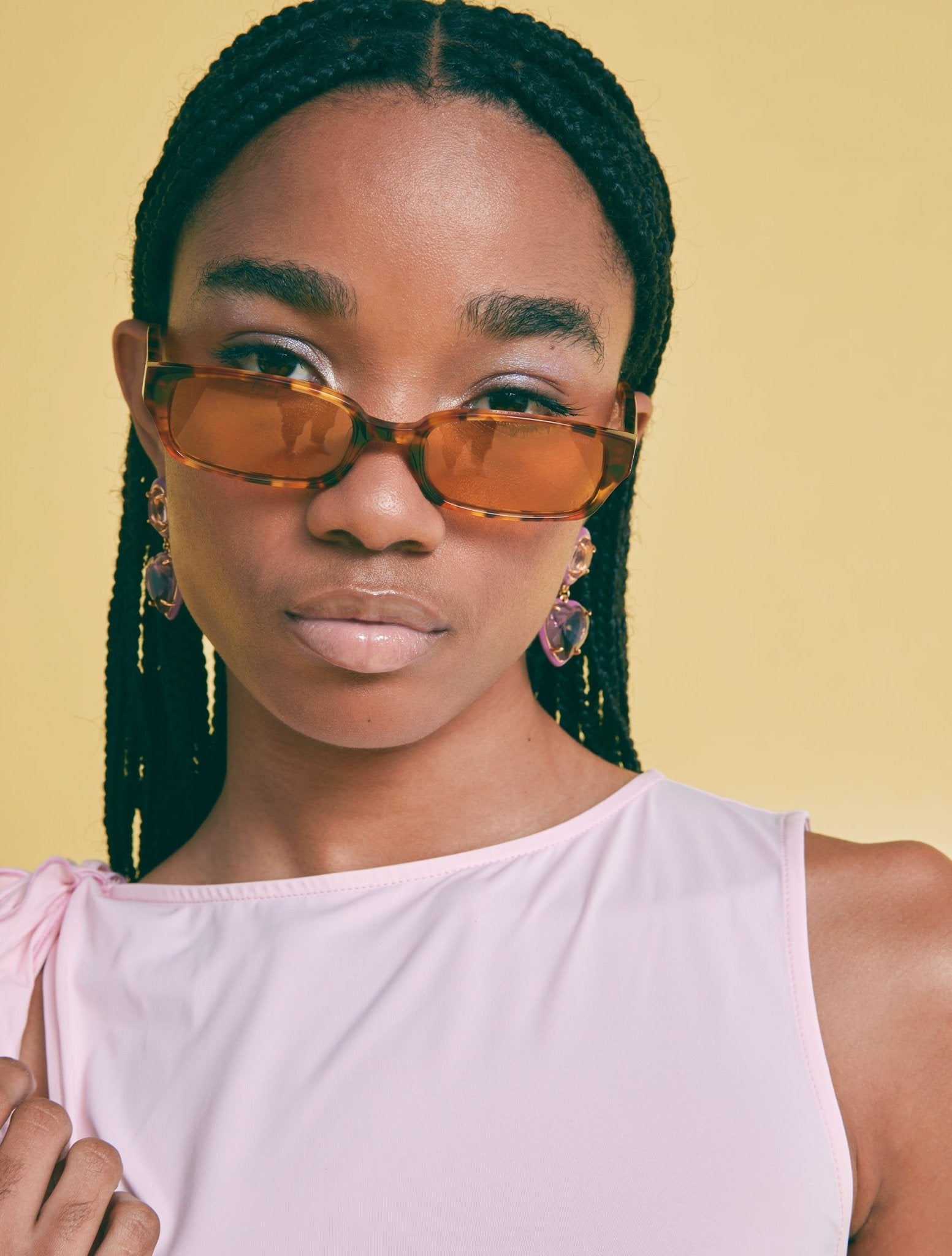 Poppy Lissiman | La Cerva | Torti & Orange Lens Sunglasses | Shade
