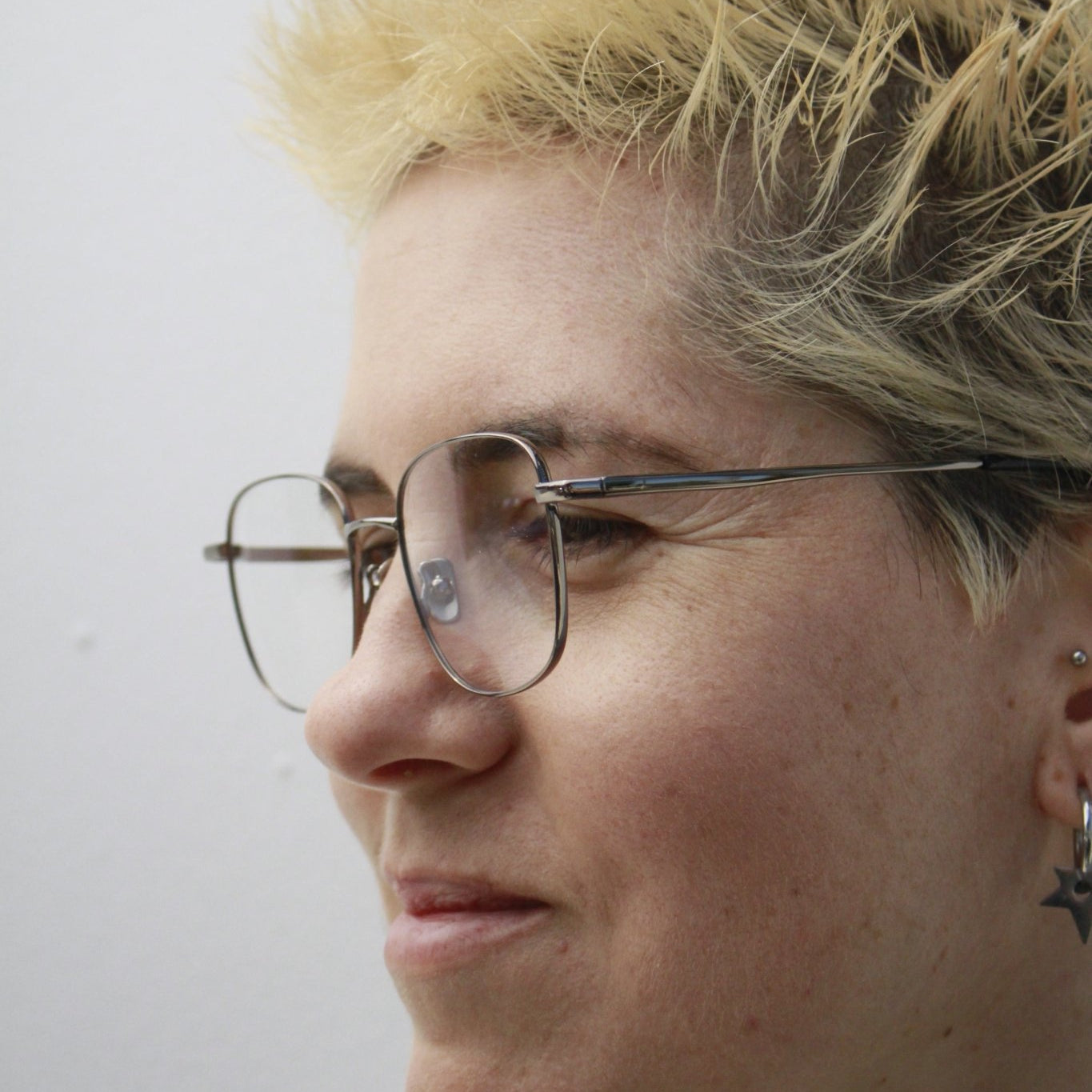 Laurie Optical / Silver Black Metal & Clear Lens - Shade Files