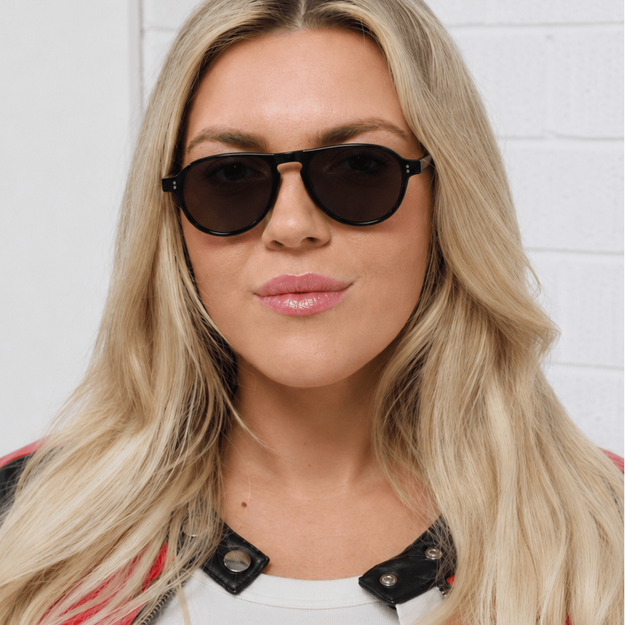 Liam / Black Acetate & Polarised Grey Lens - Shade Files