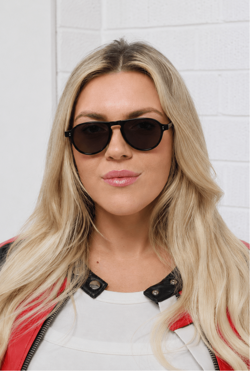 Liam / Black Acetate & Polarised Grey Lens - Shade Files