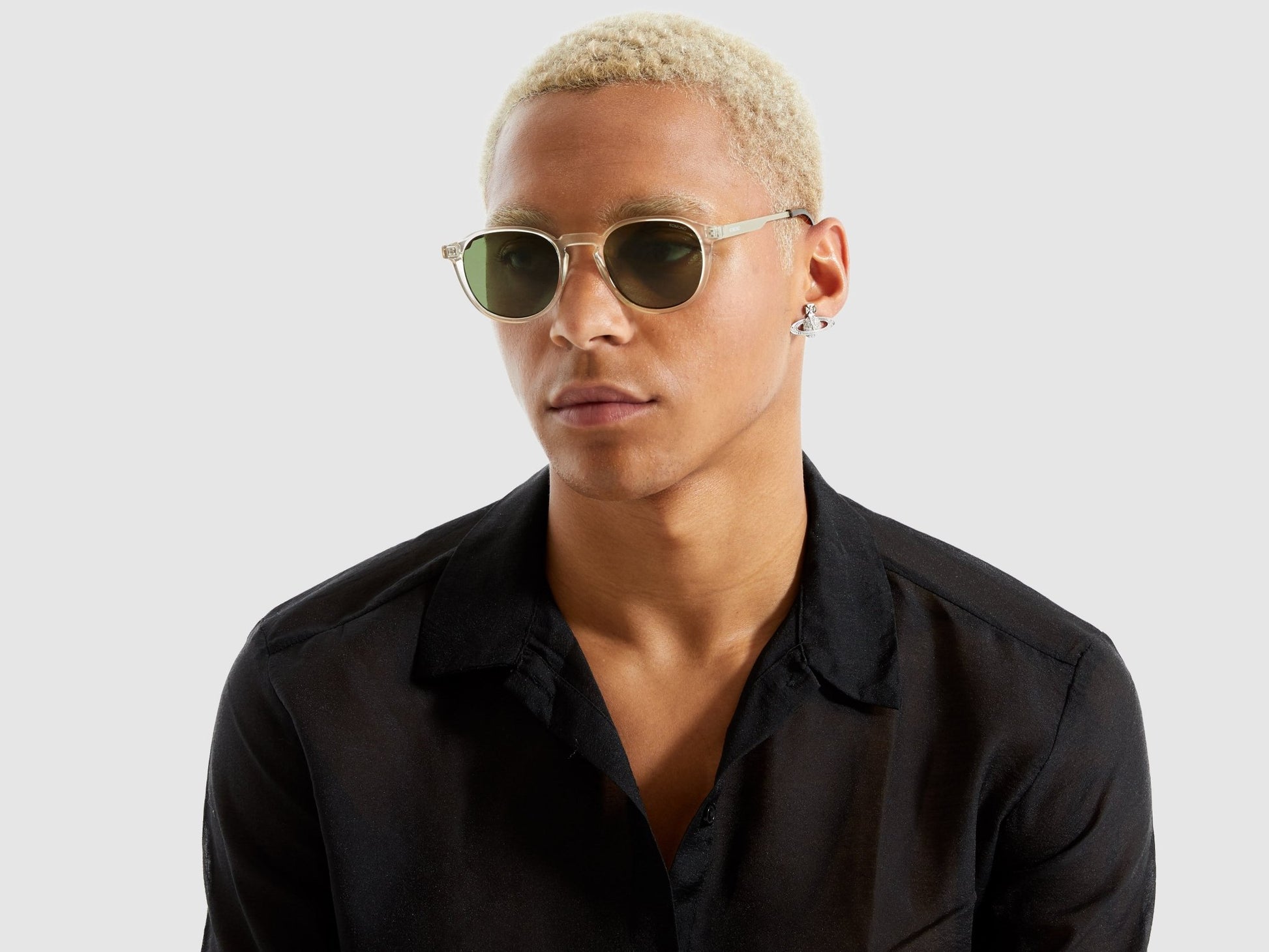 Liam / Metal Prosecco & Graphite Green Lens - Shade Files