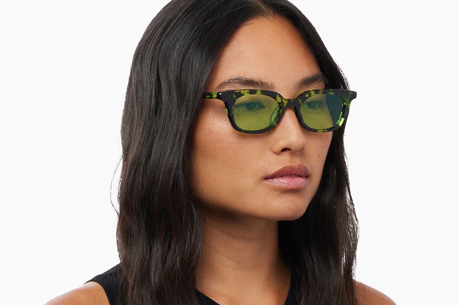 Akila | Lo-Fi | Onyx Acetate & Orange Lens Sunglasses | Shade Files