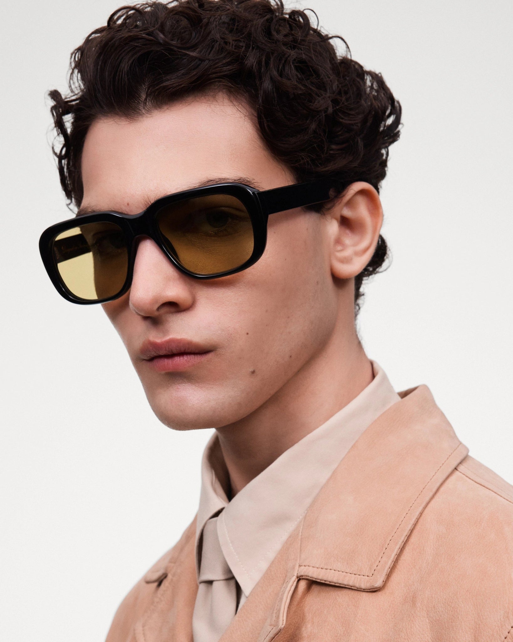 Louis / Black Acetate & Caramel Lens - Shade Files