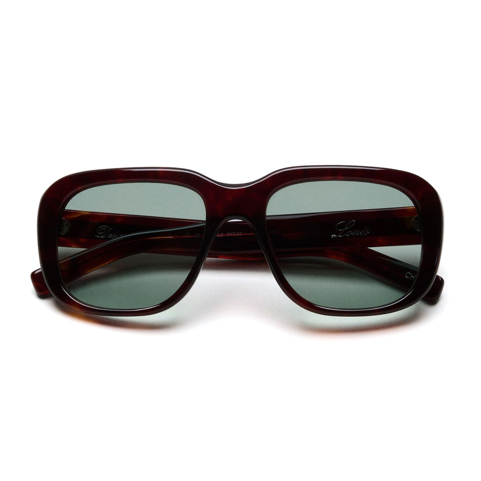 Louis / Red Acetate & Lens