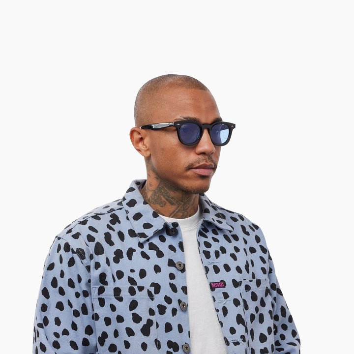 Luna / Black Acetate & Blue Lens - Shade Files